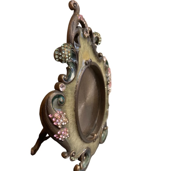 Jay Strongwater Swarovski Crystal Round Picture Frame - Picture 5 of 14